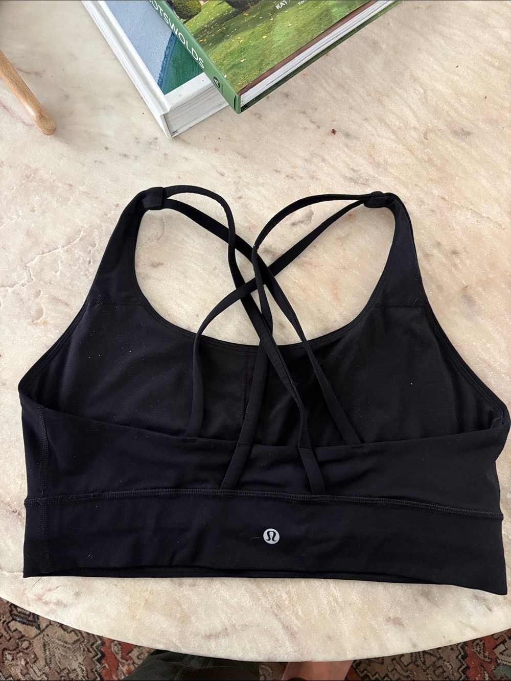 lululemon athletica Black Strappy Crossback Sports Bra